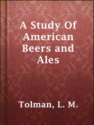 cover image of A Study Of American Beers and Ales